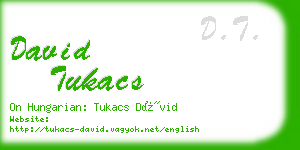 david tukacs business card